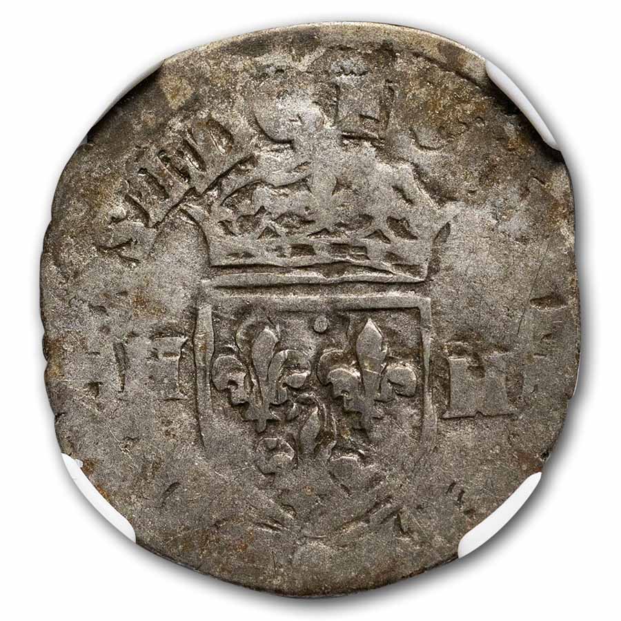 (1589-1610) France BI Silver Douzan Henri IV VG-8 NGC