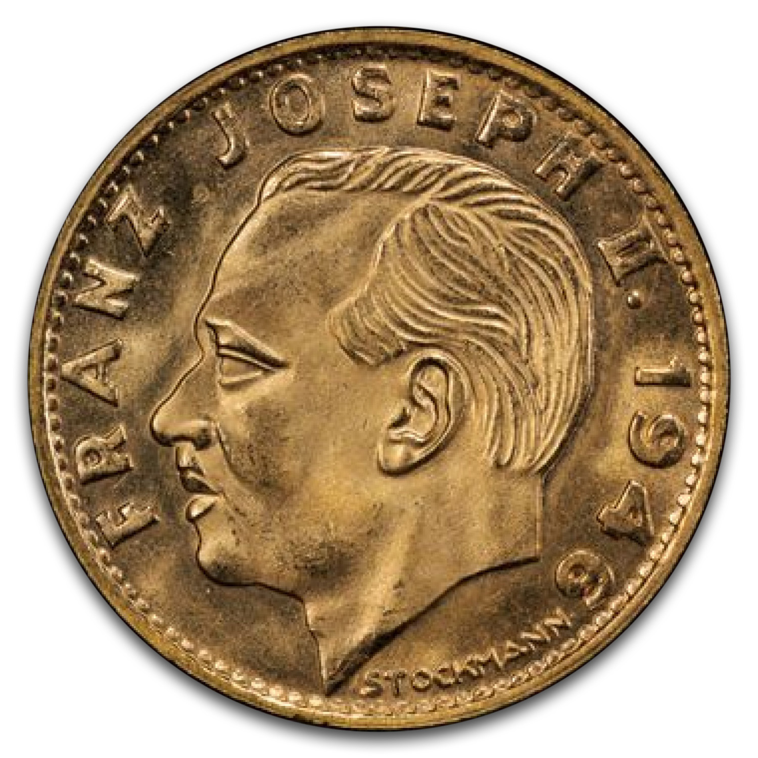 1946-B Liechtenstein Gold 10 Franken MS-66 PCGS