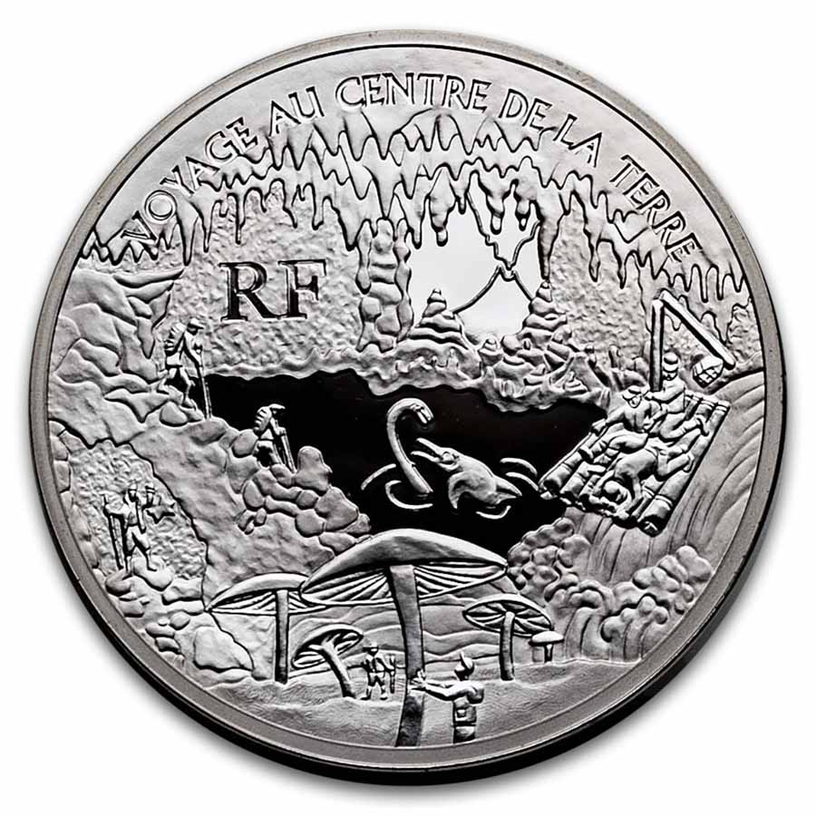 2006 France Silver €20 Jules Verne Proof (Center of the Earth)