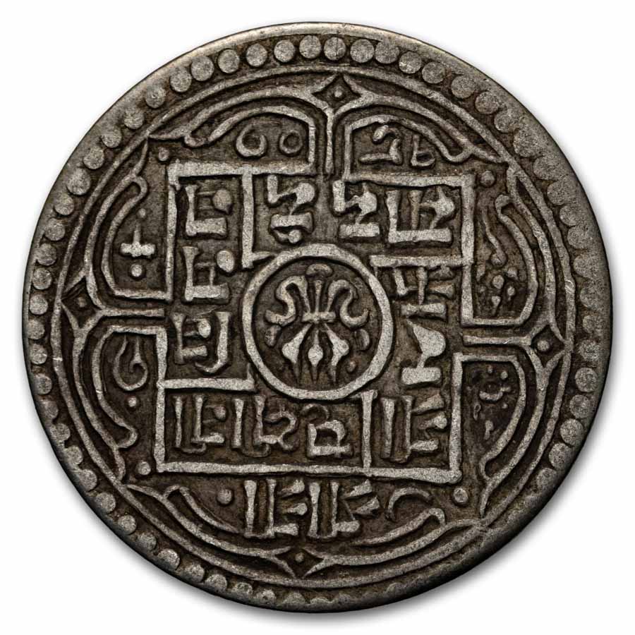 Nepal Silver Mohar VF (Random Year)
