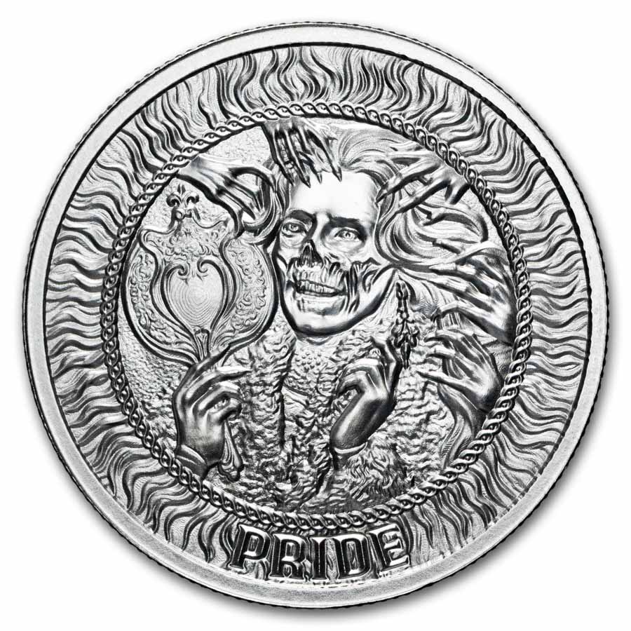 1 oz Silver Round - Pride (Seven Deadly Sins)