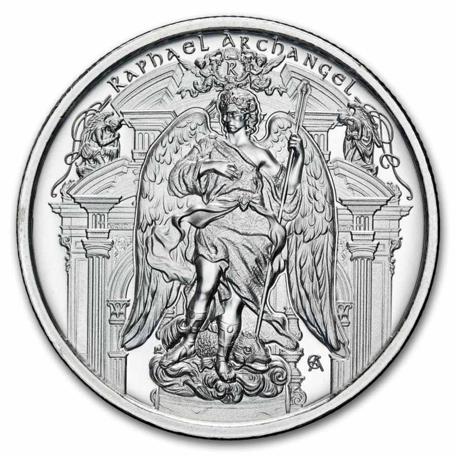 1 oz Silver Round - Raphael (Archangel Series)