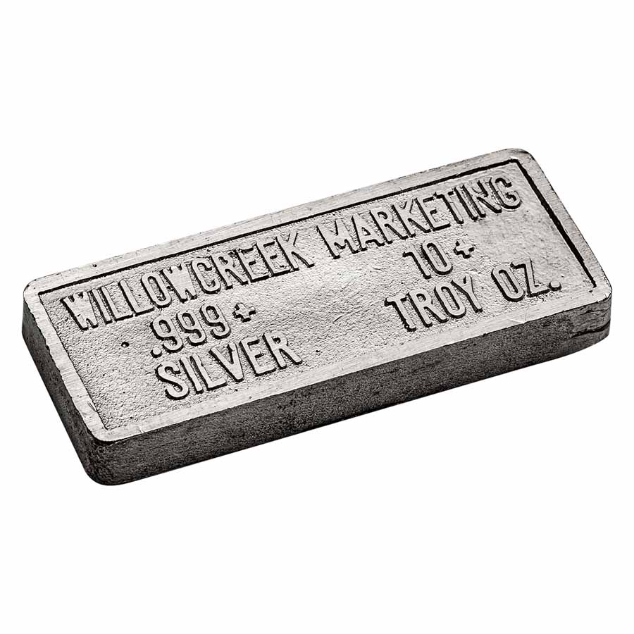 10 oz Silver Bar - Vintage Willowcreek Marketing