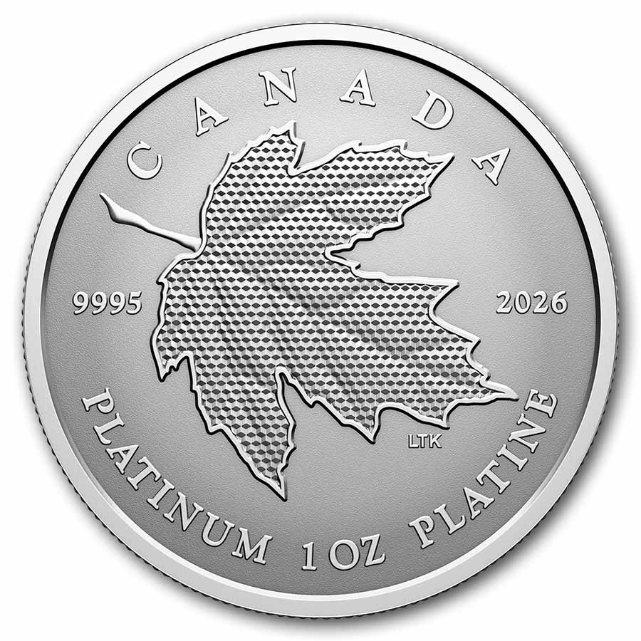 2026 Canada 1 oz Platinum $300 Maple Leaf Forever