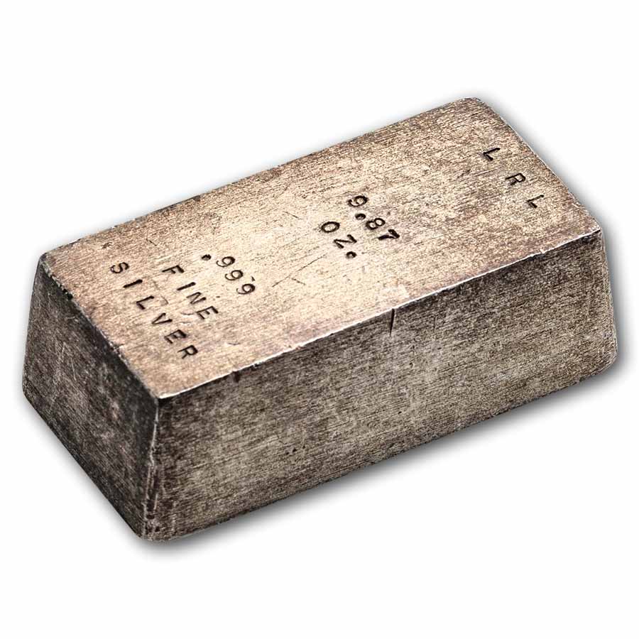 9.87 oz Silver Bar - Vintage LRL