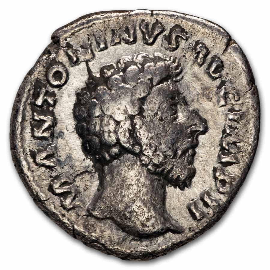 Roman Silver Denarius Marcus Aurelius (161-180 AD) VF (Random)