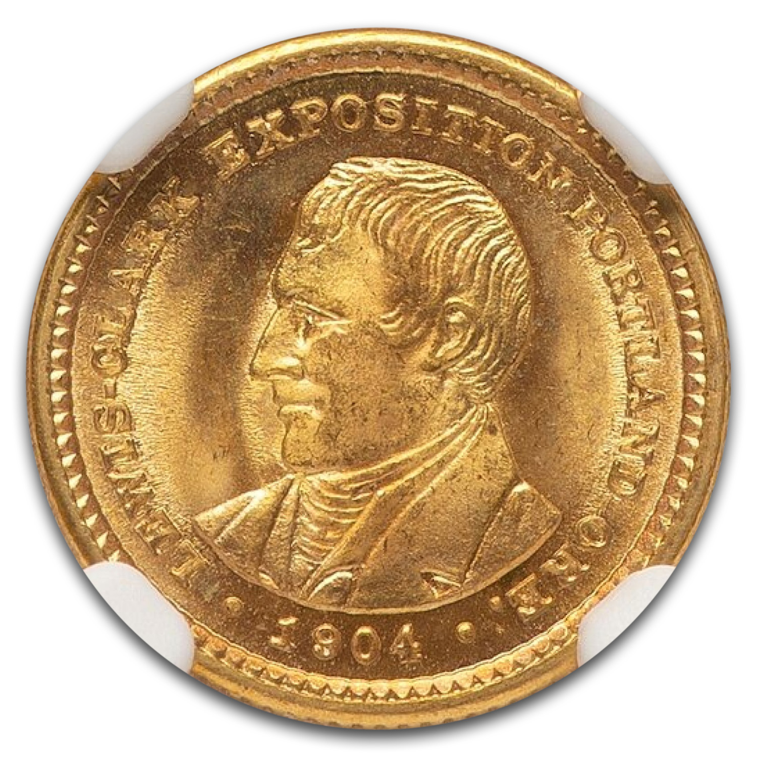 1904 Gold $1.00 Lewis & Clark MS-67+ NGC