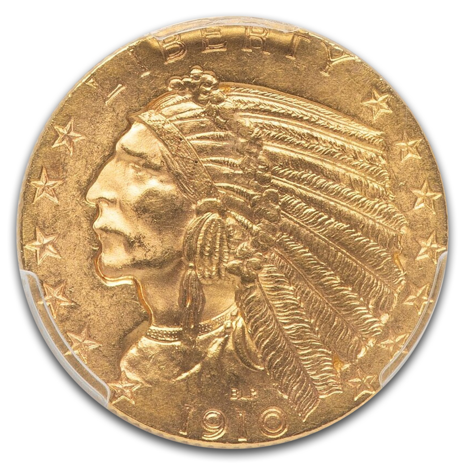 1910-S $5 Indian Gold Half Eagle MS-64 PCGS