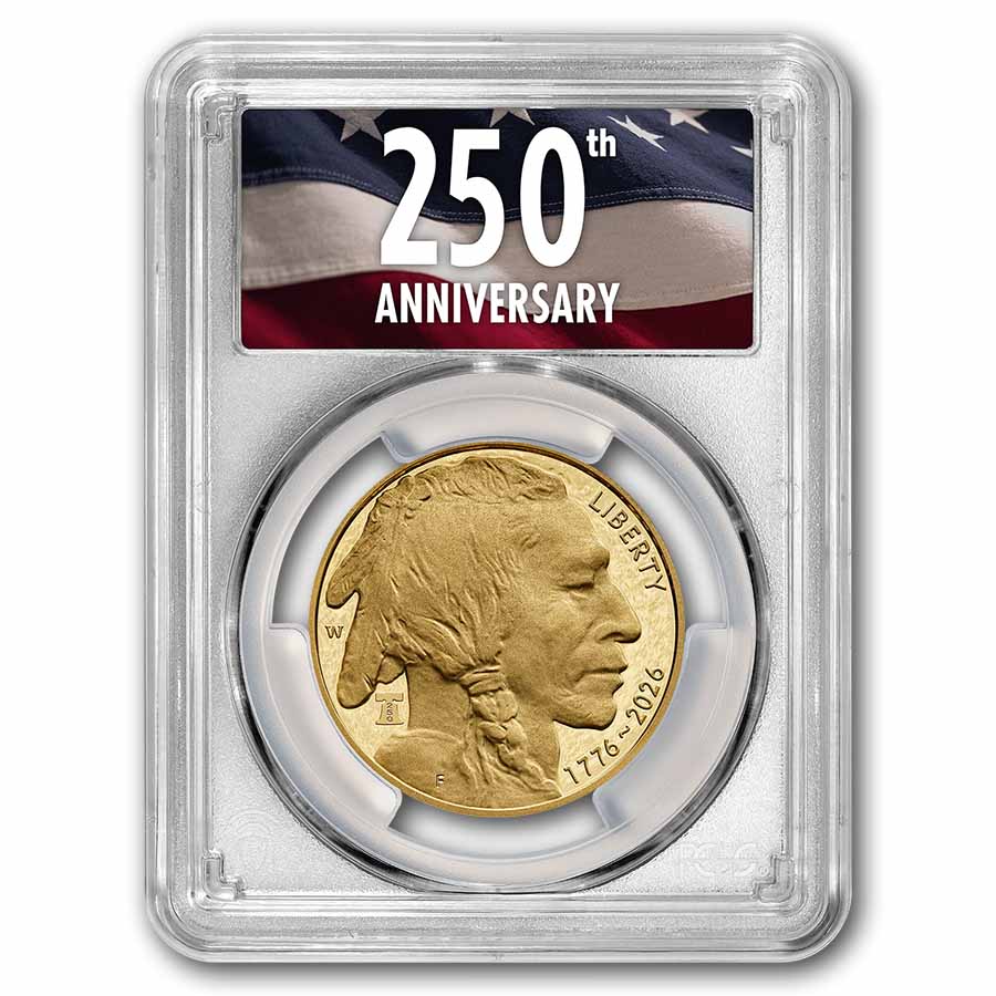 2026-W 1 oz Proof Gold Buffalo Dual Date PR-70 PCGS (FS, 250th)