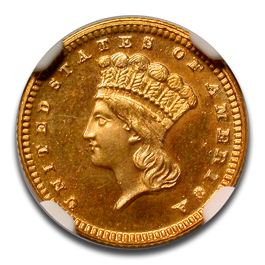 1889 $1 Indian Head Gold PF-65 Cameo NGC
