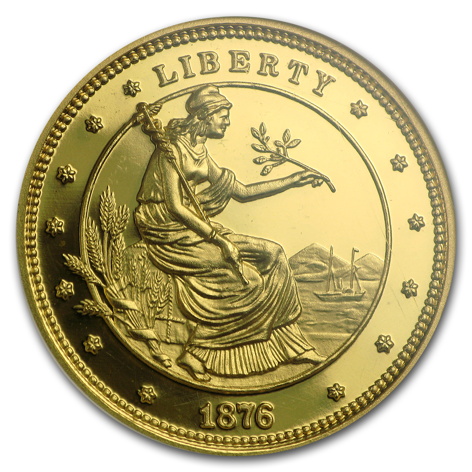 1 oz Gold Round - Ultra High Relief George T. Morgan Proof NGC