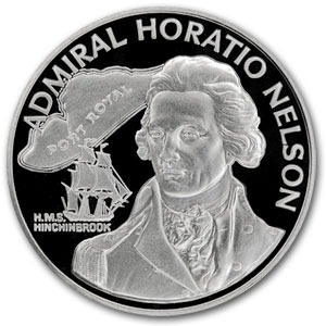 1976 Jamaica Silver $10 Admiral H. Nelson Proof