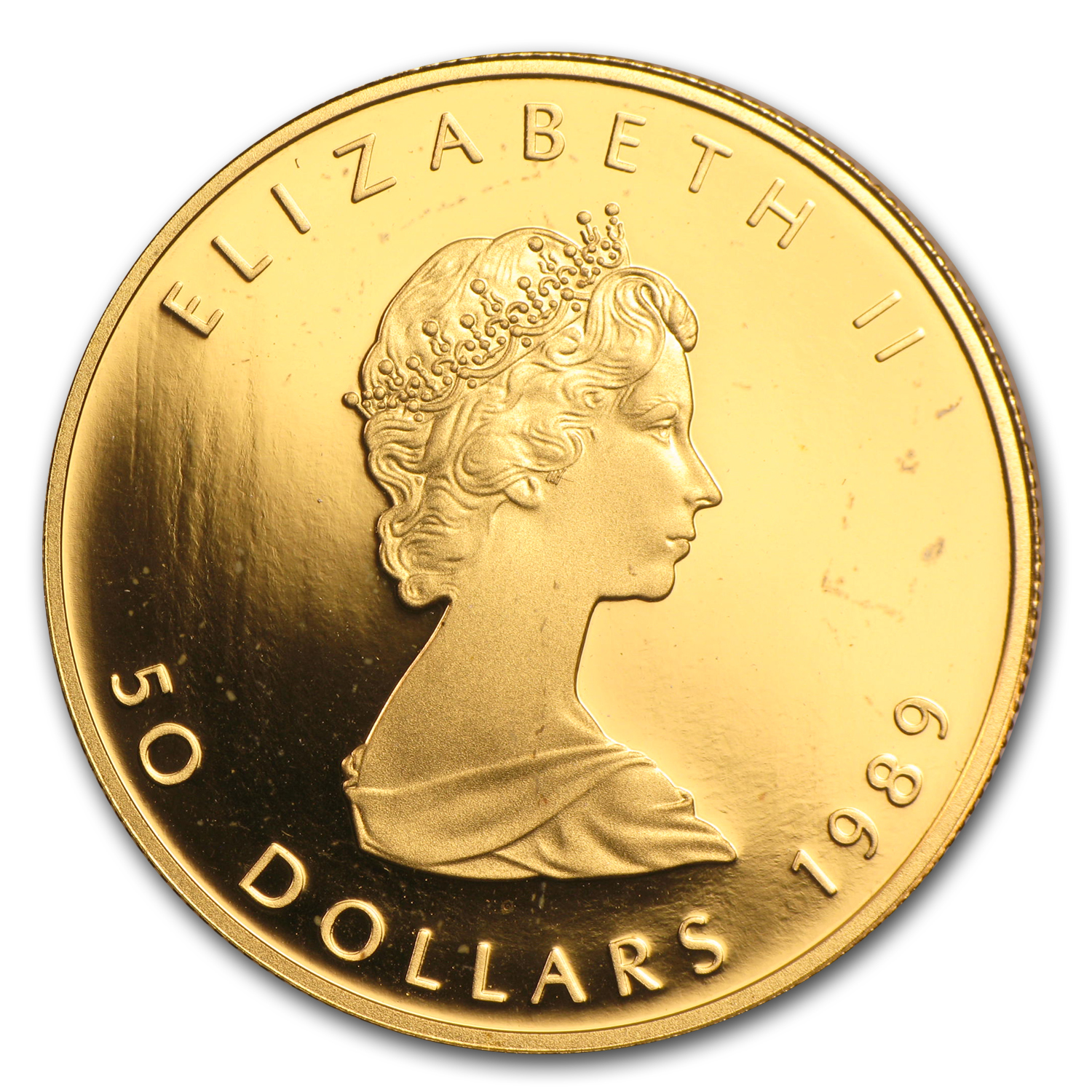 1989 Canada 1 oz Proof Gold Maple Leaf (w/Box & COA)