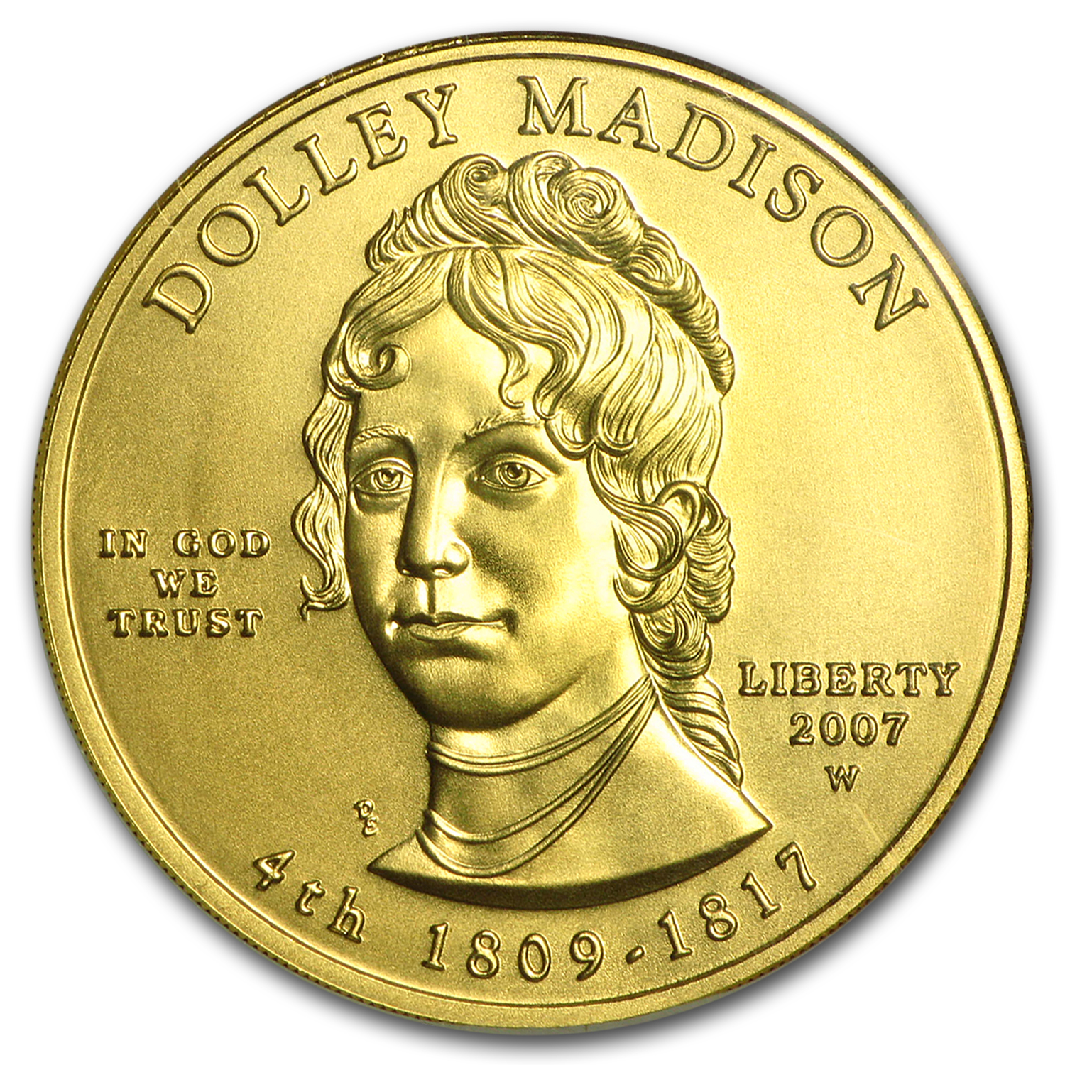 2007-W 1/2 oz Gold Dolley Madison MS-70 NGC