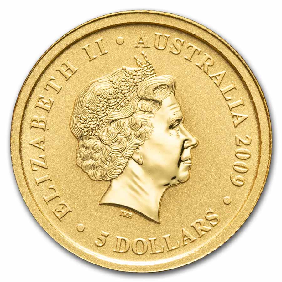 2009 Australia 1/20 oz Gold Kangaroo BU