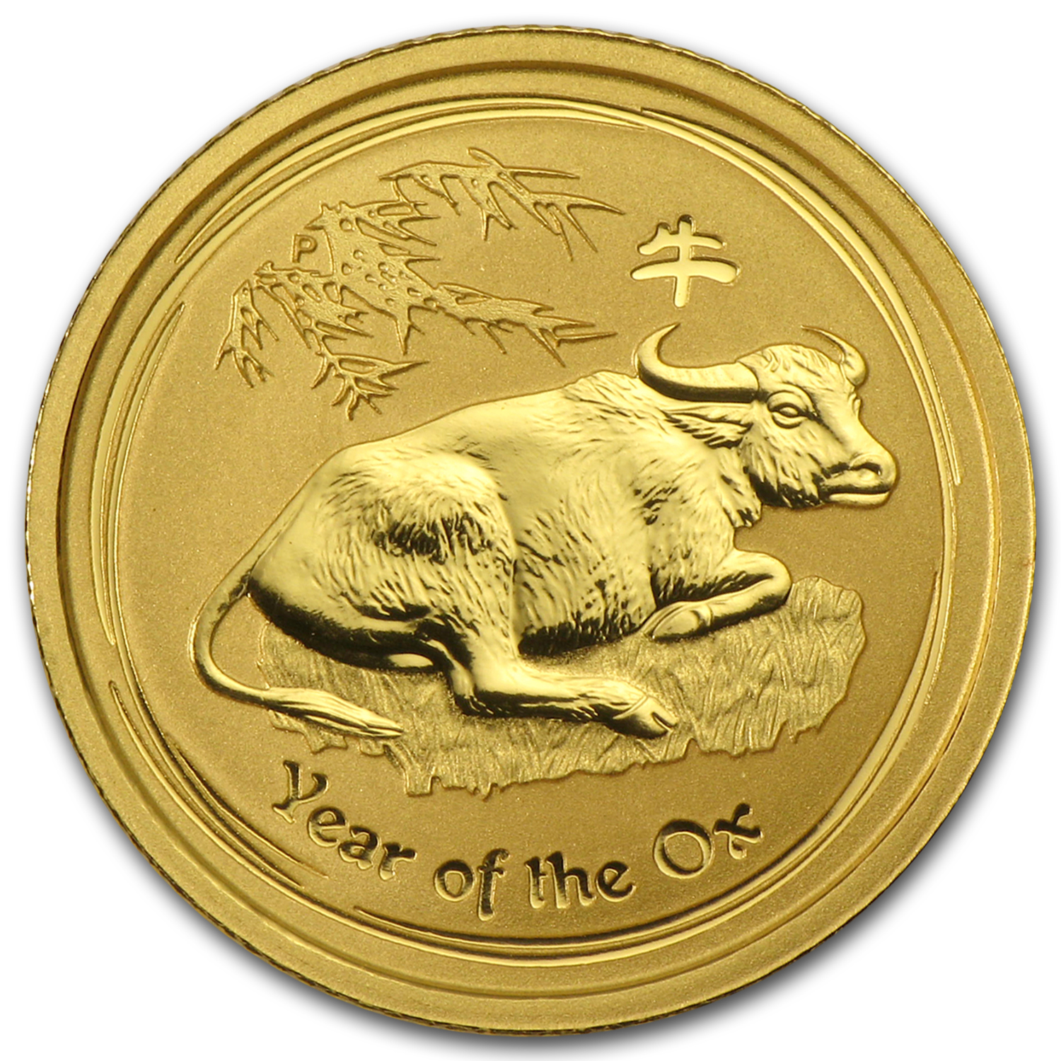 2009 Australia 1/10 oz Gold Lunar Ox BU (Series II)