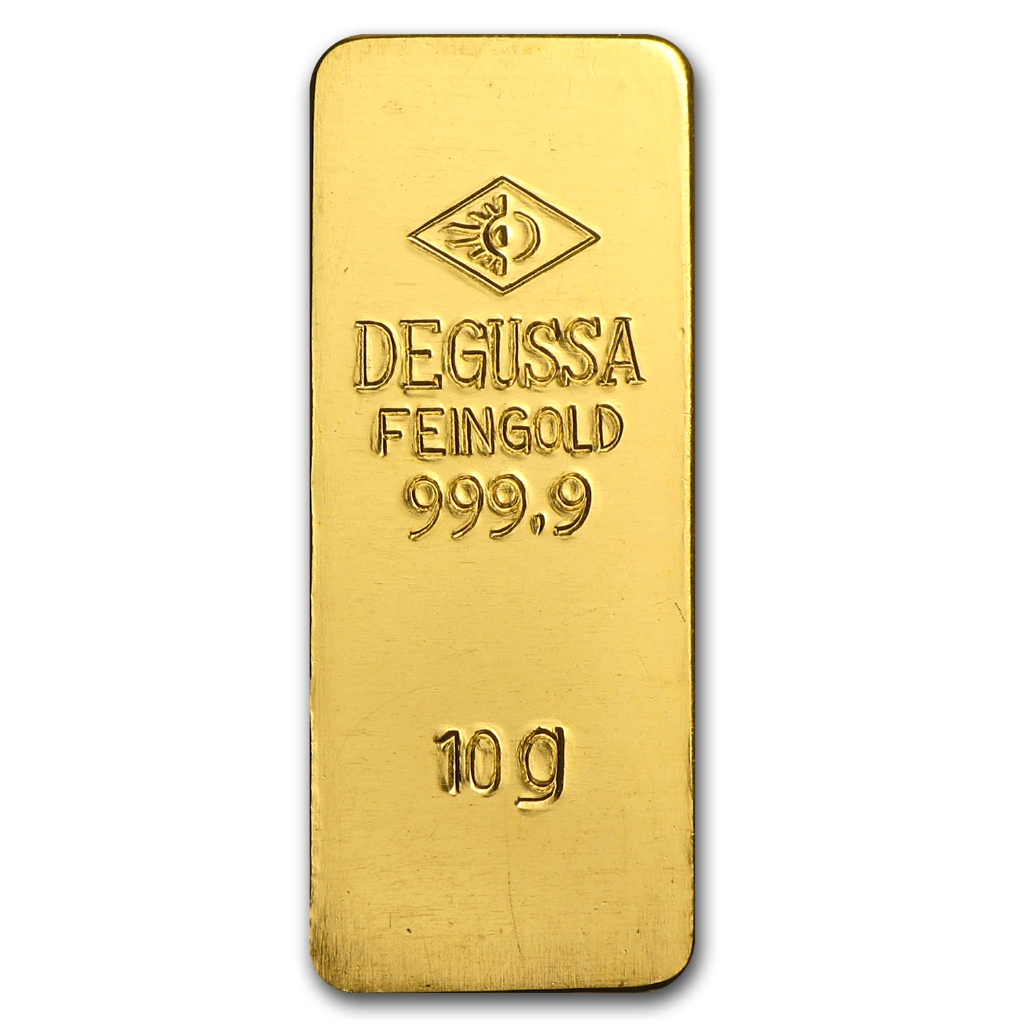 10 gram Gold Bar - Degussa (Stamped)
