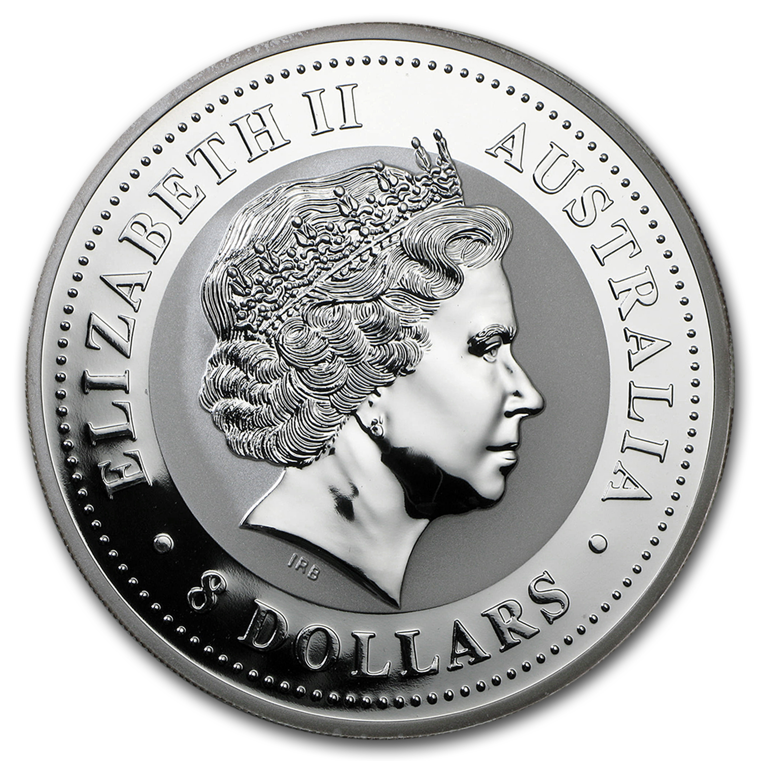 2006 Australia 5 oz Silver Year of the Dog BU (Colorized)
