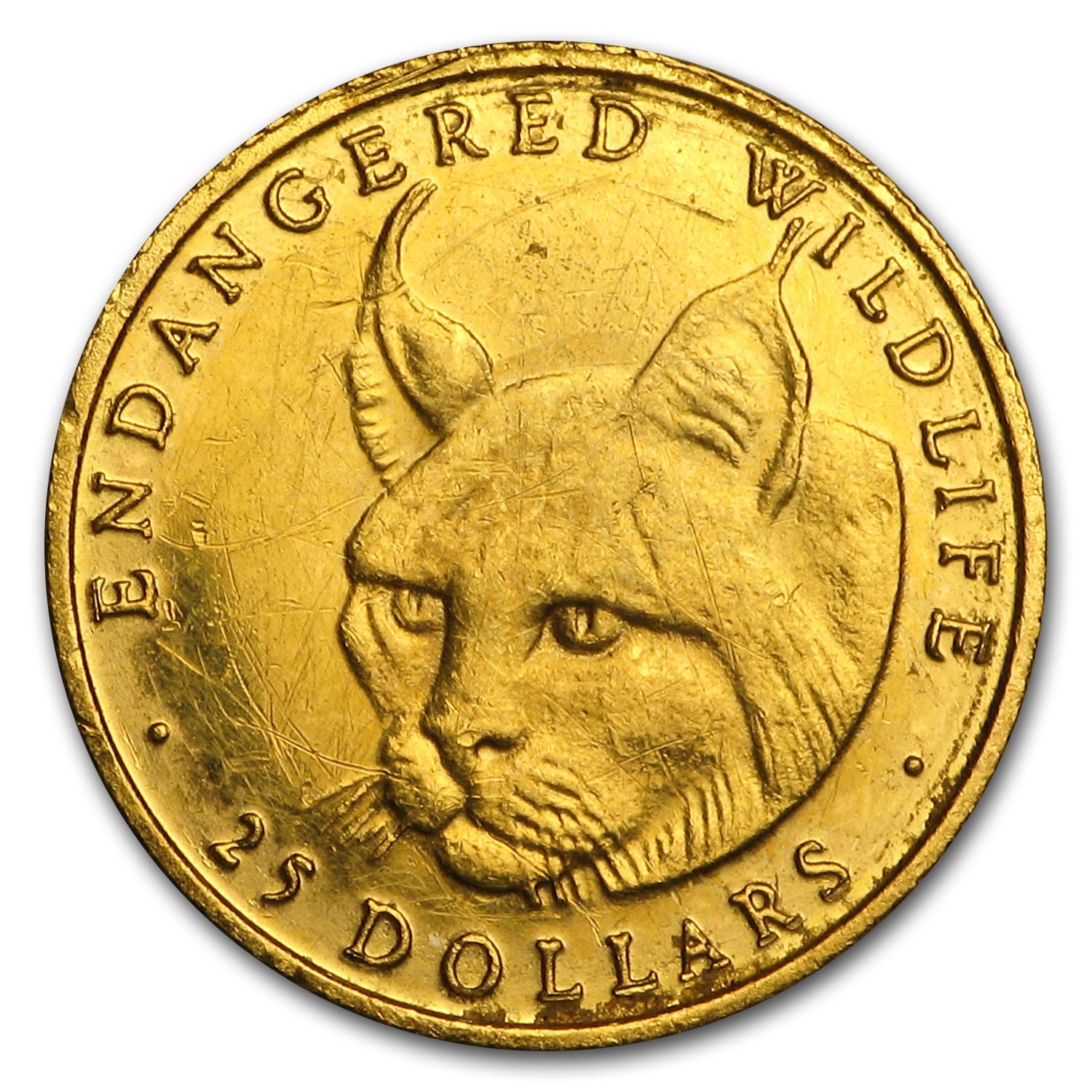 Cook Islands Gold $25 Endangered Wildlife Proof (Abrasions)