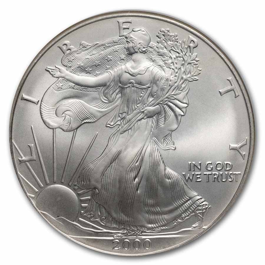 2000 American Silver Eagle MS-69 NGC