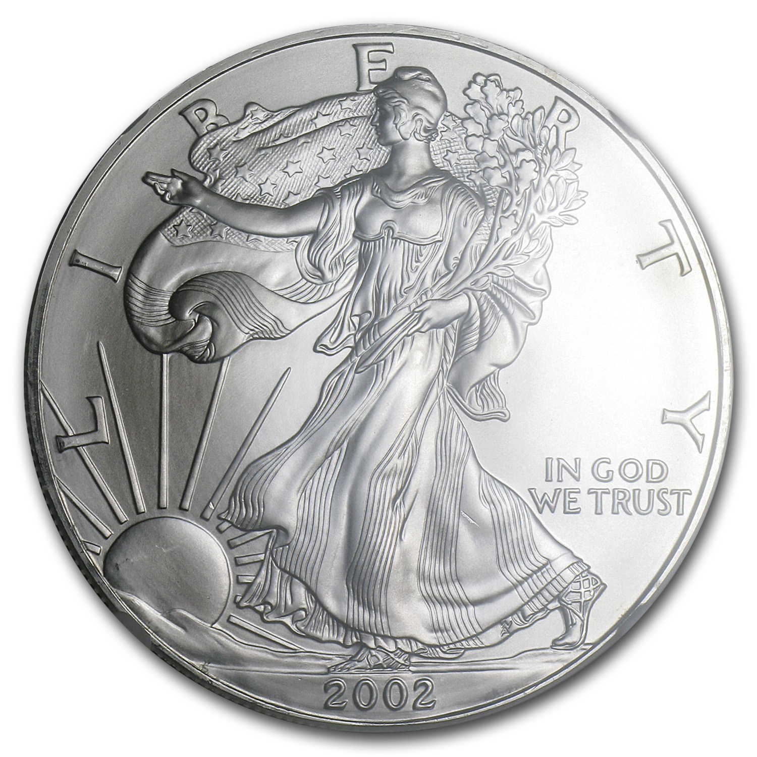 2002 American Silver Eagle MS-69 NGC