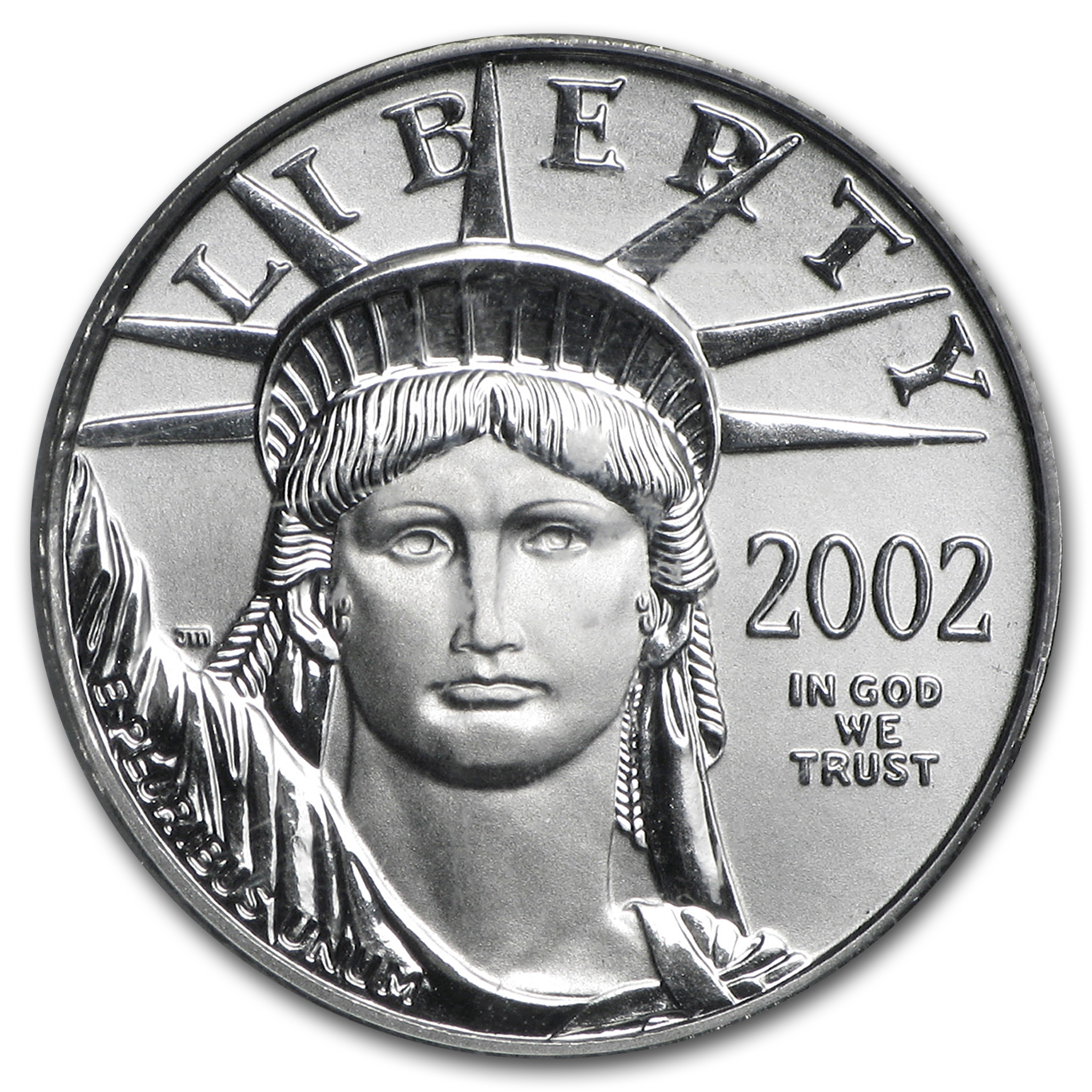 2002 1/10 oz American Platinum Eagle MS-69 PCGS
