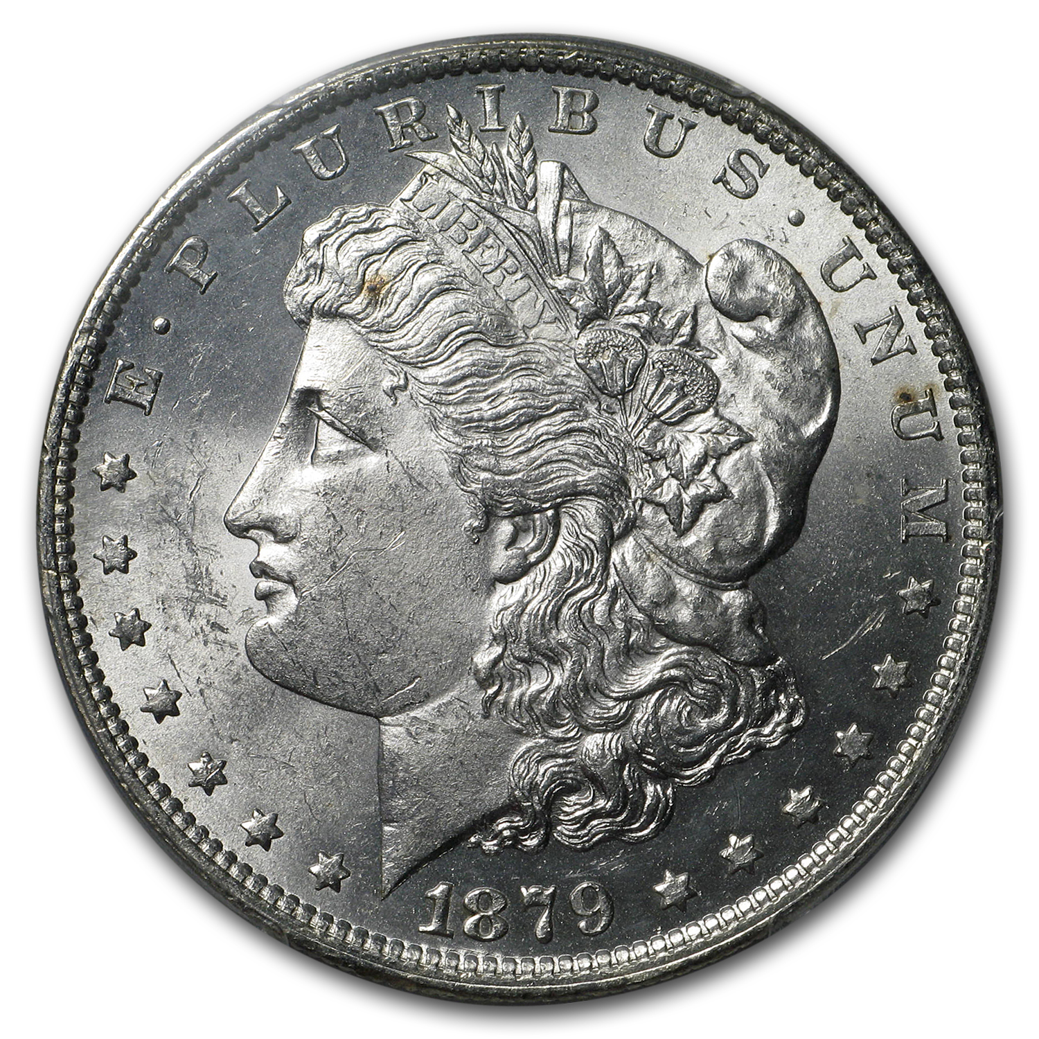 1879-O Stage Coach Silver Dollar BU PCGS