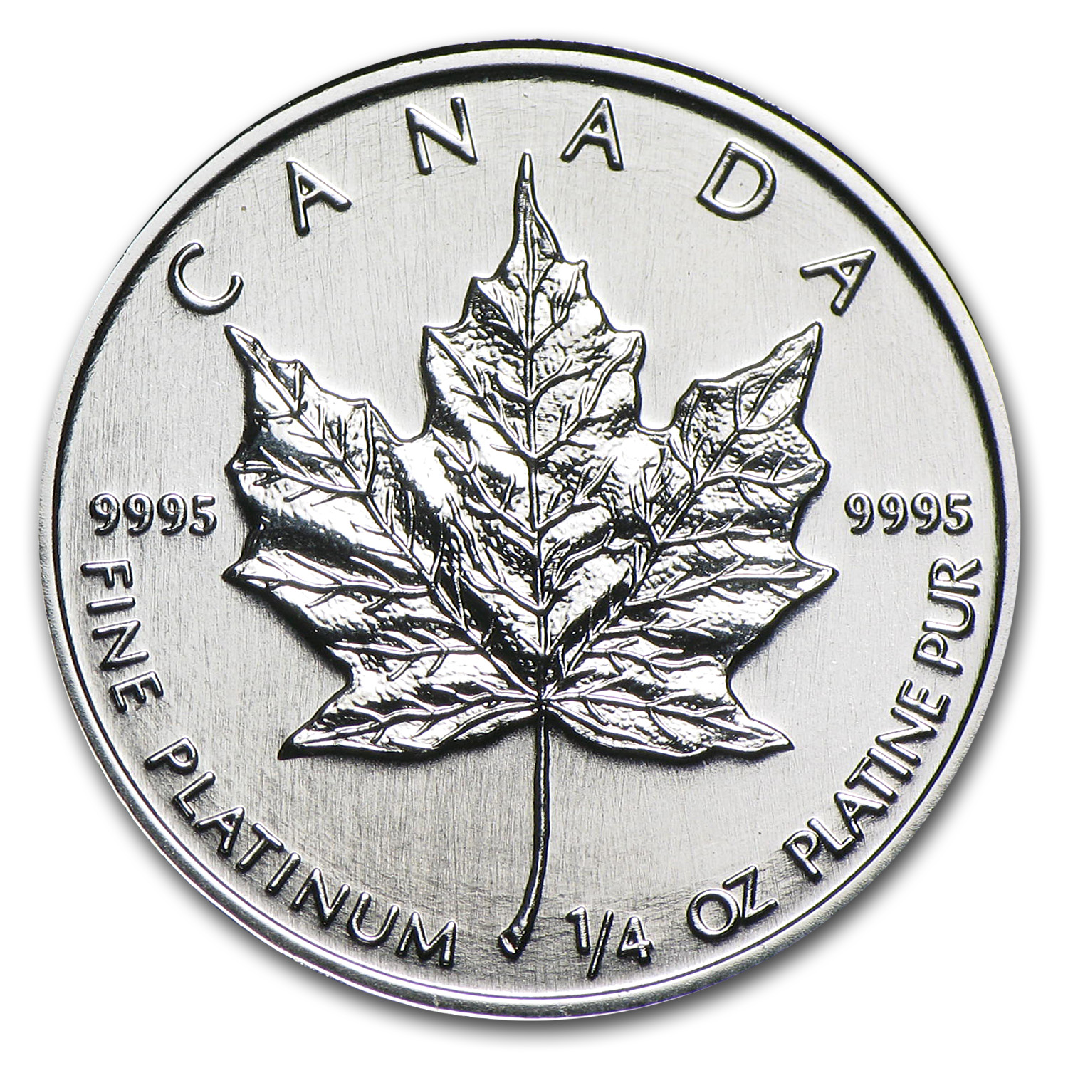 1988 Canada 1/4 oz Platinum Maple Leaf BU