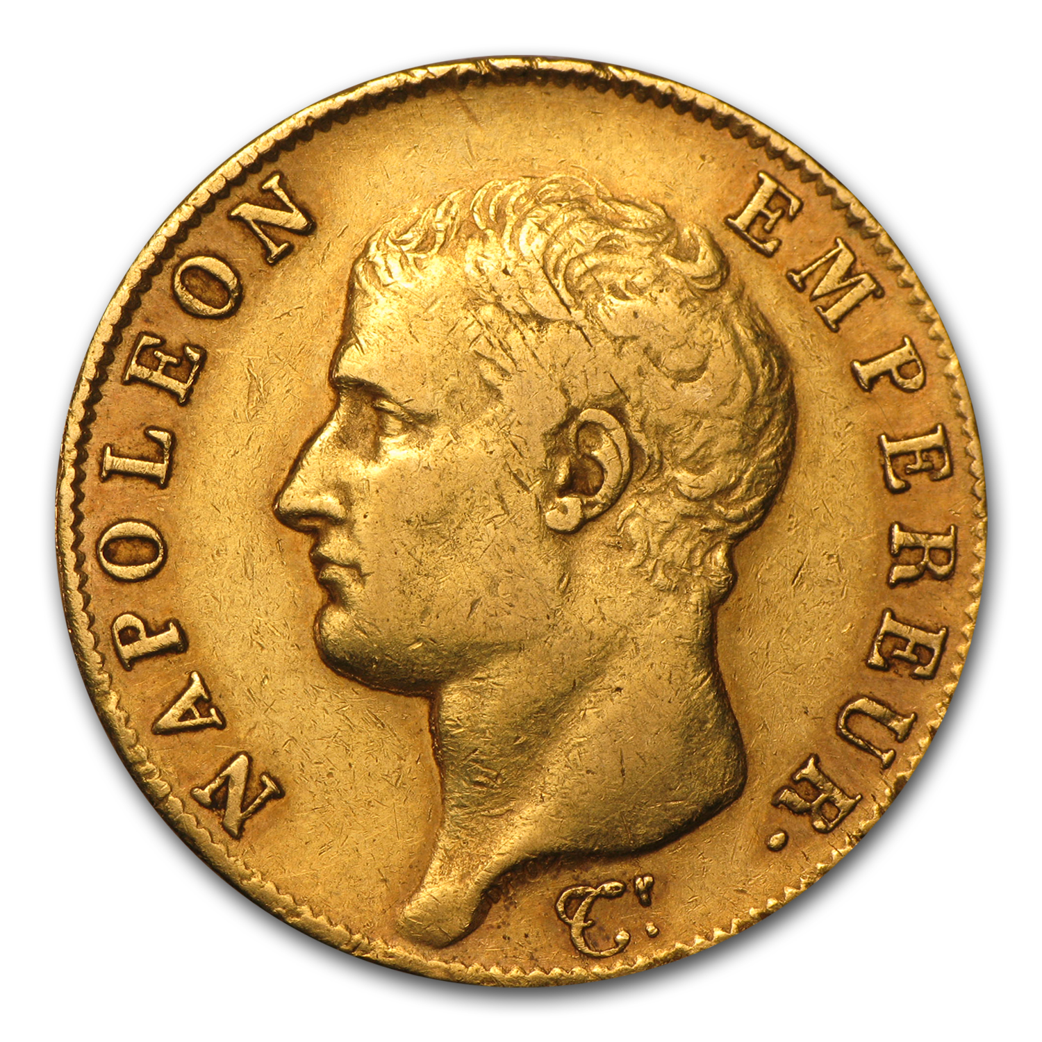 1806-1813 France Gold 40 Francs Napoleon I Avg Circ