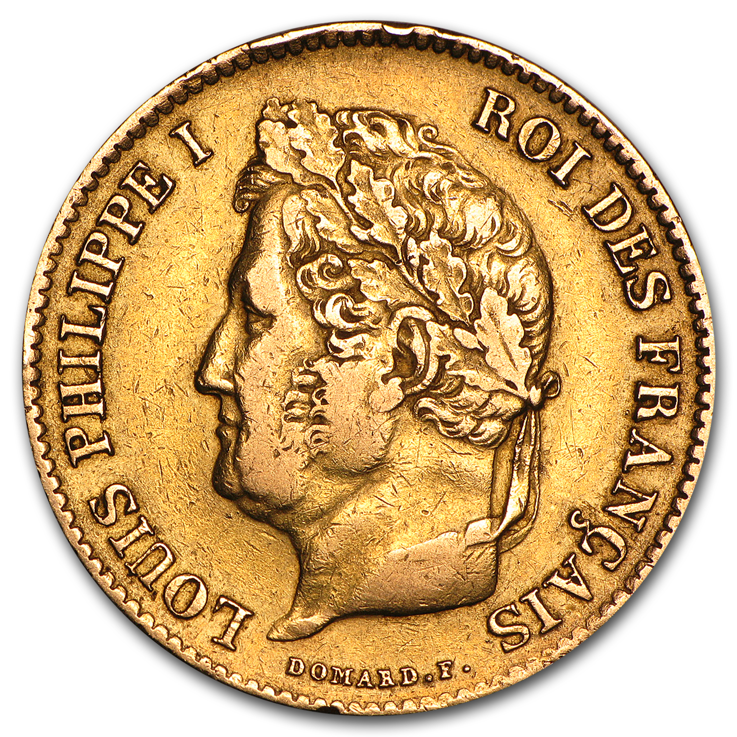 1831-1839 France Gold 40 Francs Louis Philippe I Avg Circ
