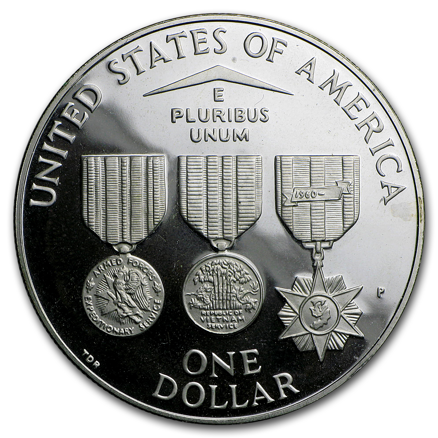 1994-P Vietnam Veterans Memorial $1 Silver Proof (Capsule Only)