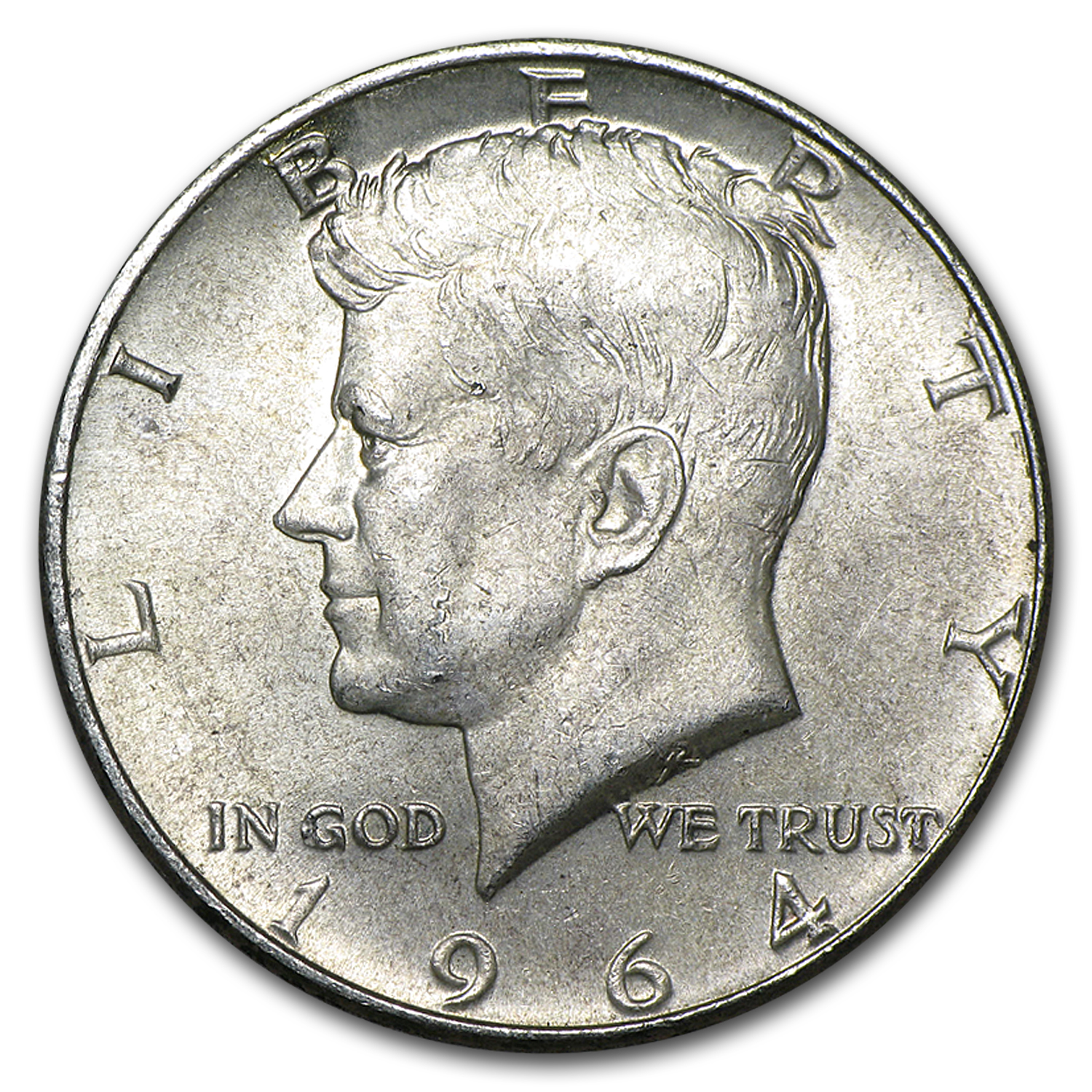 90% Silver 1964-P/D Kennedy Half Dollar 20-Coin Roll Avg Circ