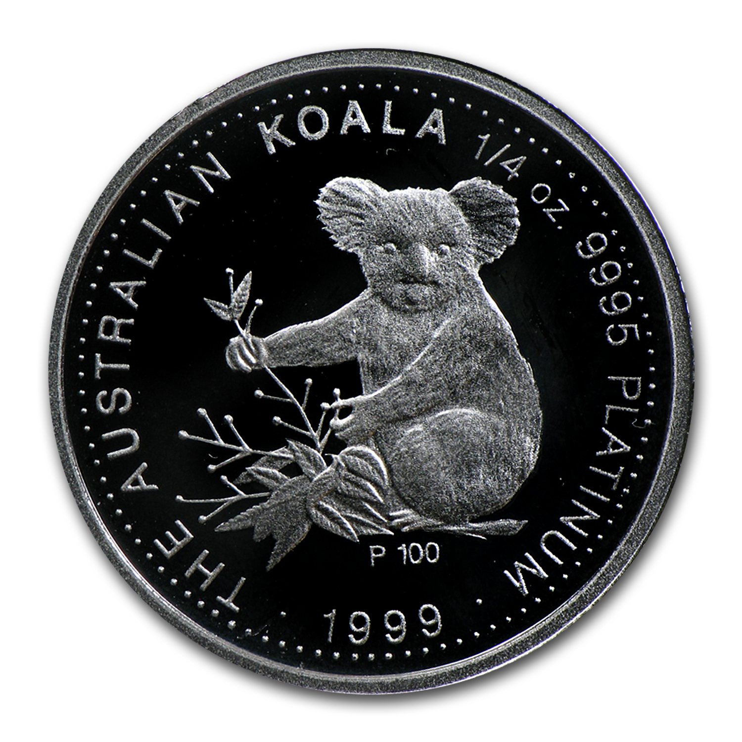 1999 Australia 2-Coin Platinum Koala Set BU/Proof (w/Box & COA)