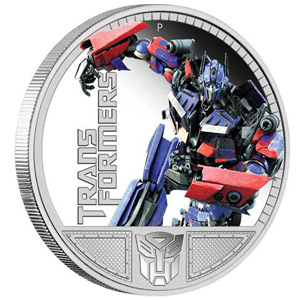 2009 TUV 1 oz Silver 1st Transformers Series Prf (Optimus Prime)