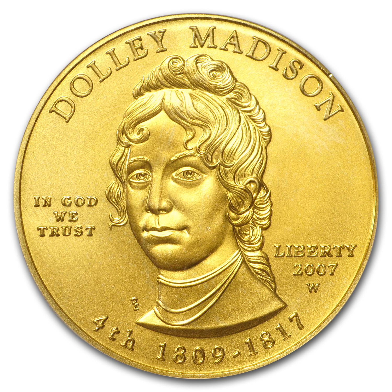 2007-W 1/2 oz Gold Dolley Madison MS-70 PCGS (FirstStrike®)