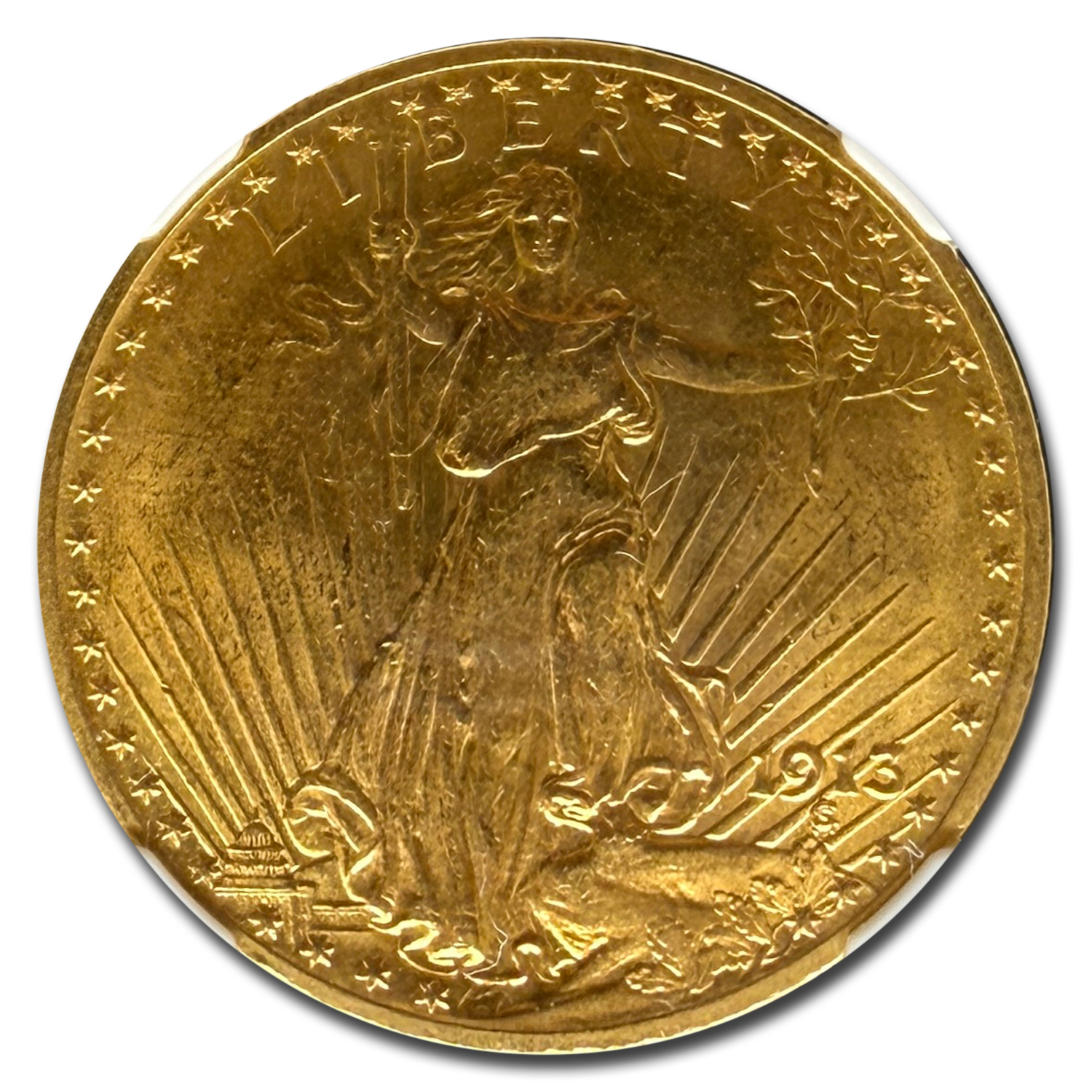 1913 $20 St Gaudens Gold Double Eagle MS-62 NGC