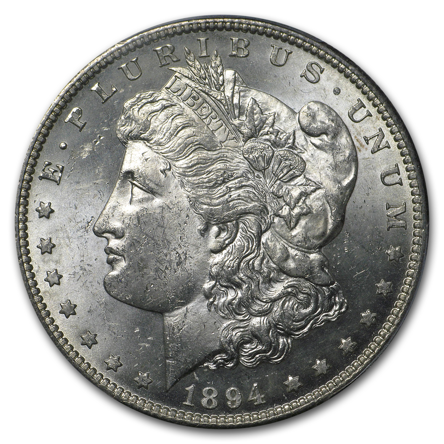1894-S Stage Coach Silver Dollar BU PCGS
