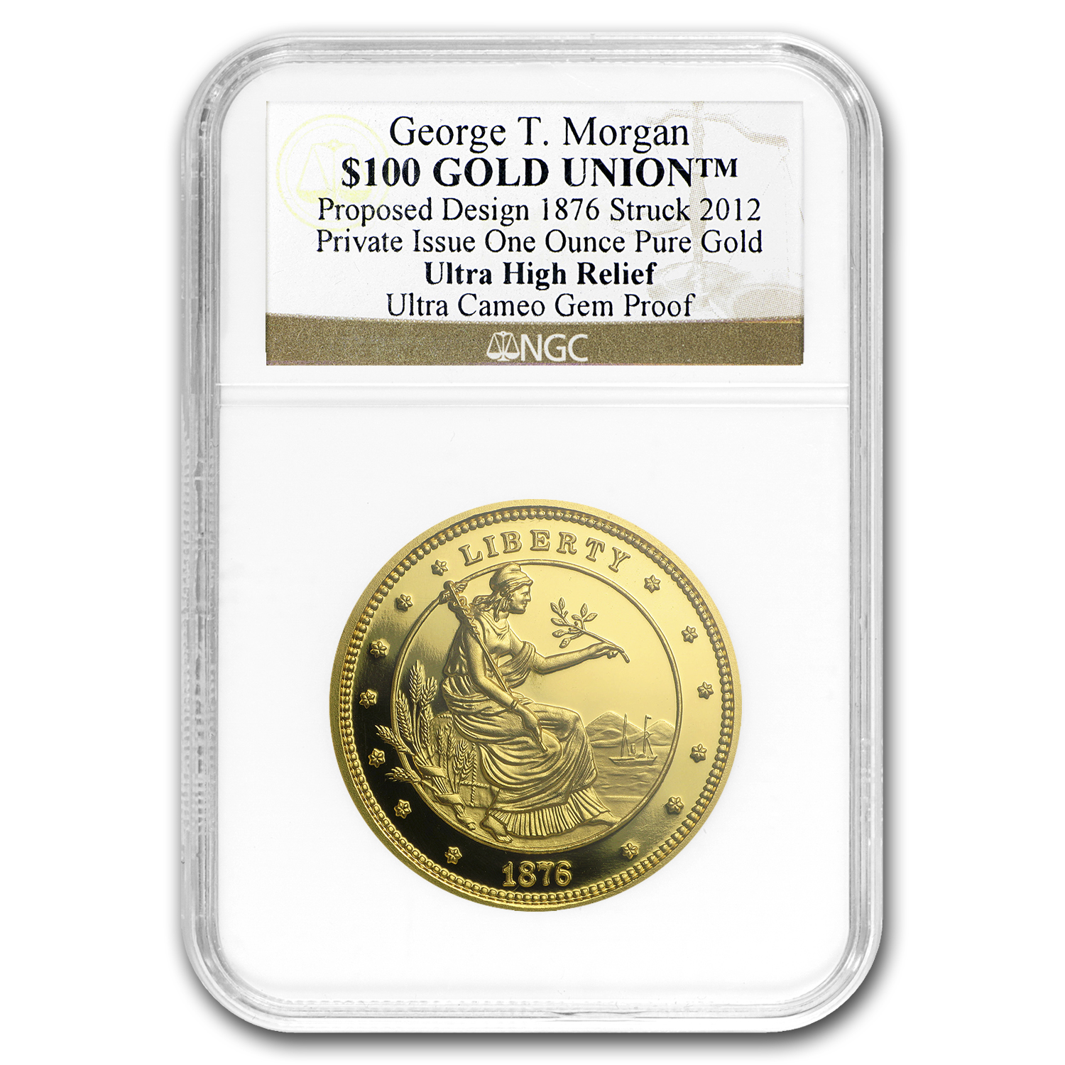 1 oz Gold Round - UHR George T. Morgan (w/Box & COA) Random