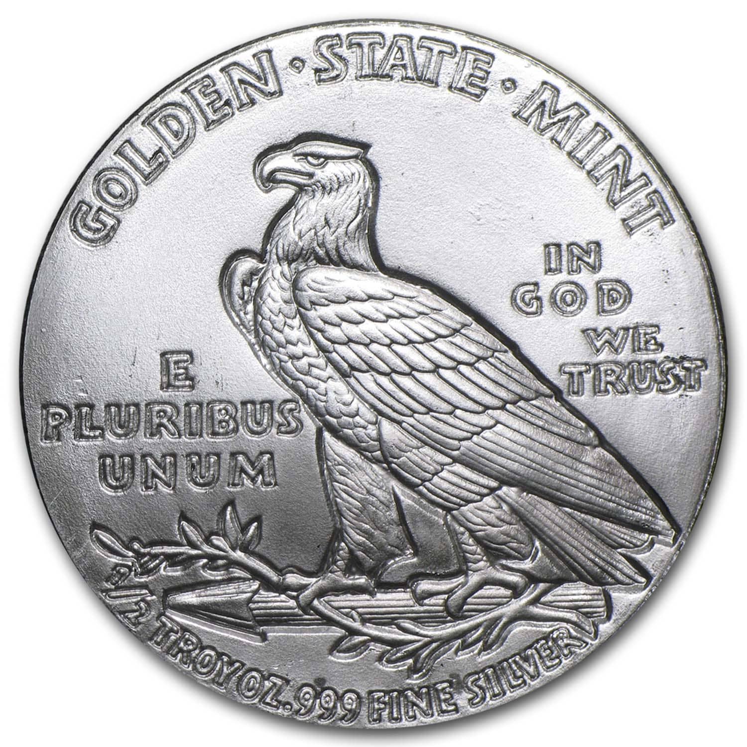 1/2 oz Silver Round - Incuse Indian