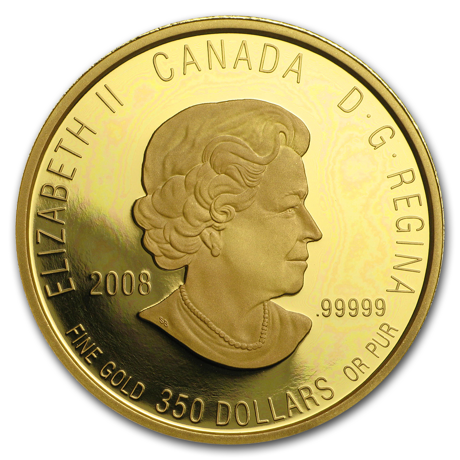 2008 Canada Proof Gold $350 Purple Saxifrage .99999