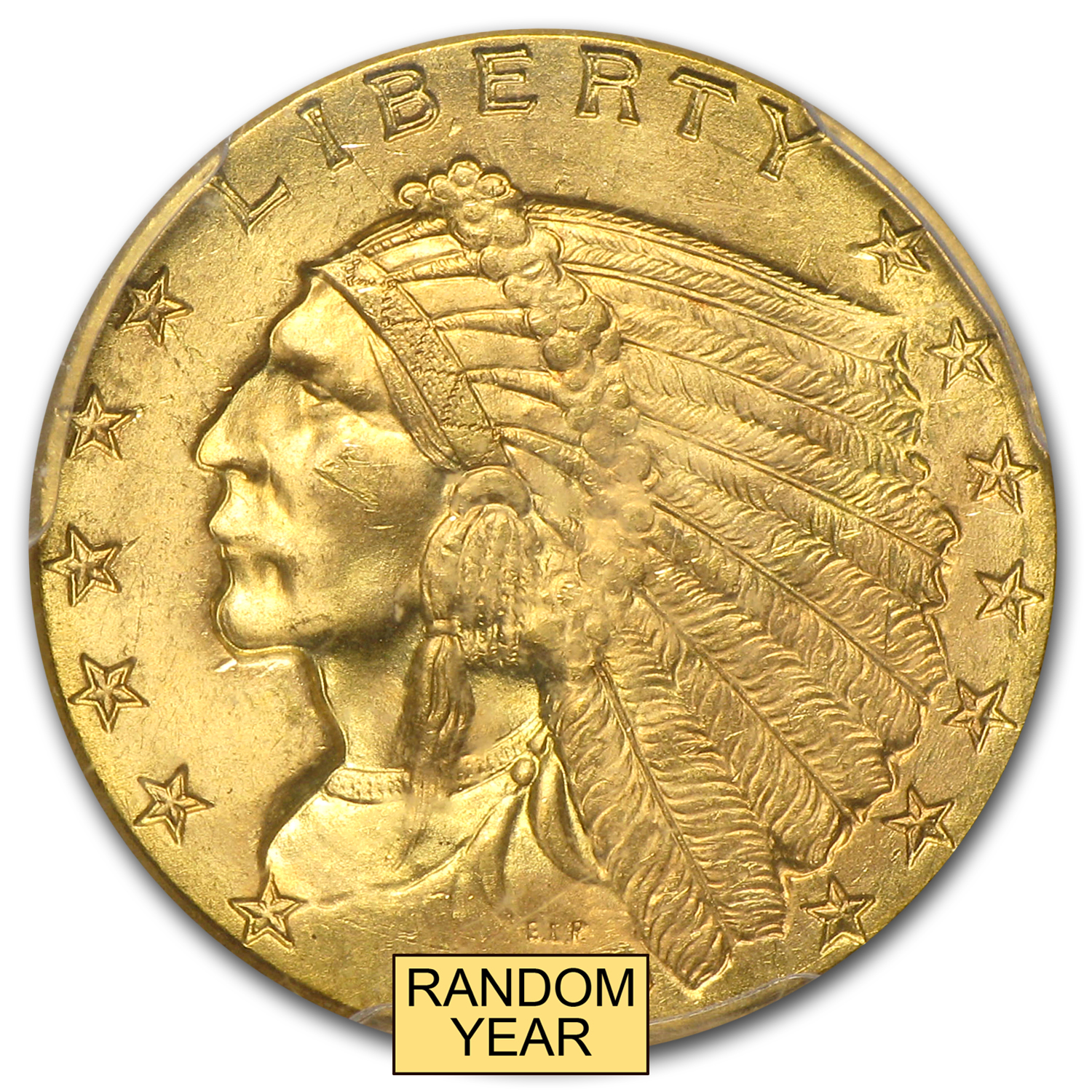$2.50 Indian Gold Quarter Eagle MS-65 PCGS