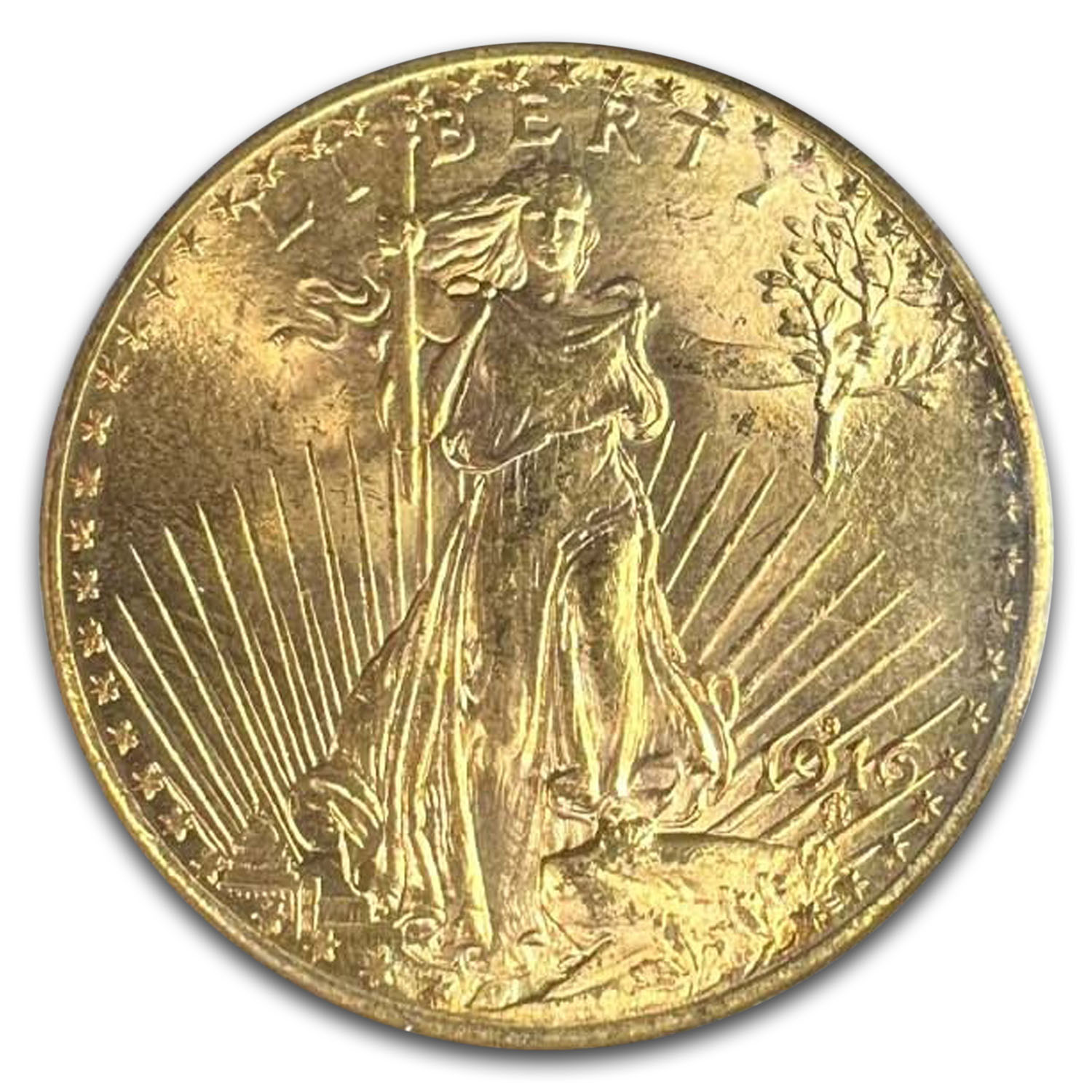 1916-S $20 St Gaudens Gold Double Eagle MS-66 PCGS