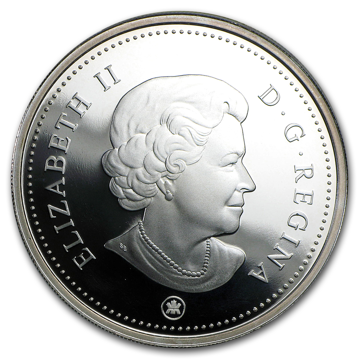 2008 Canada 1 oz Silver $20 Maple Leaf Crystal Raindrop (w/Box)