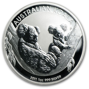 2011 Australia 1 oz Silver Koala SP-69 PCGS