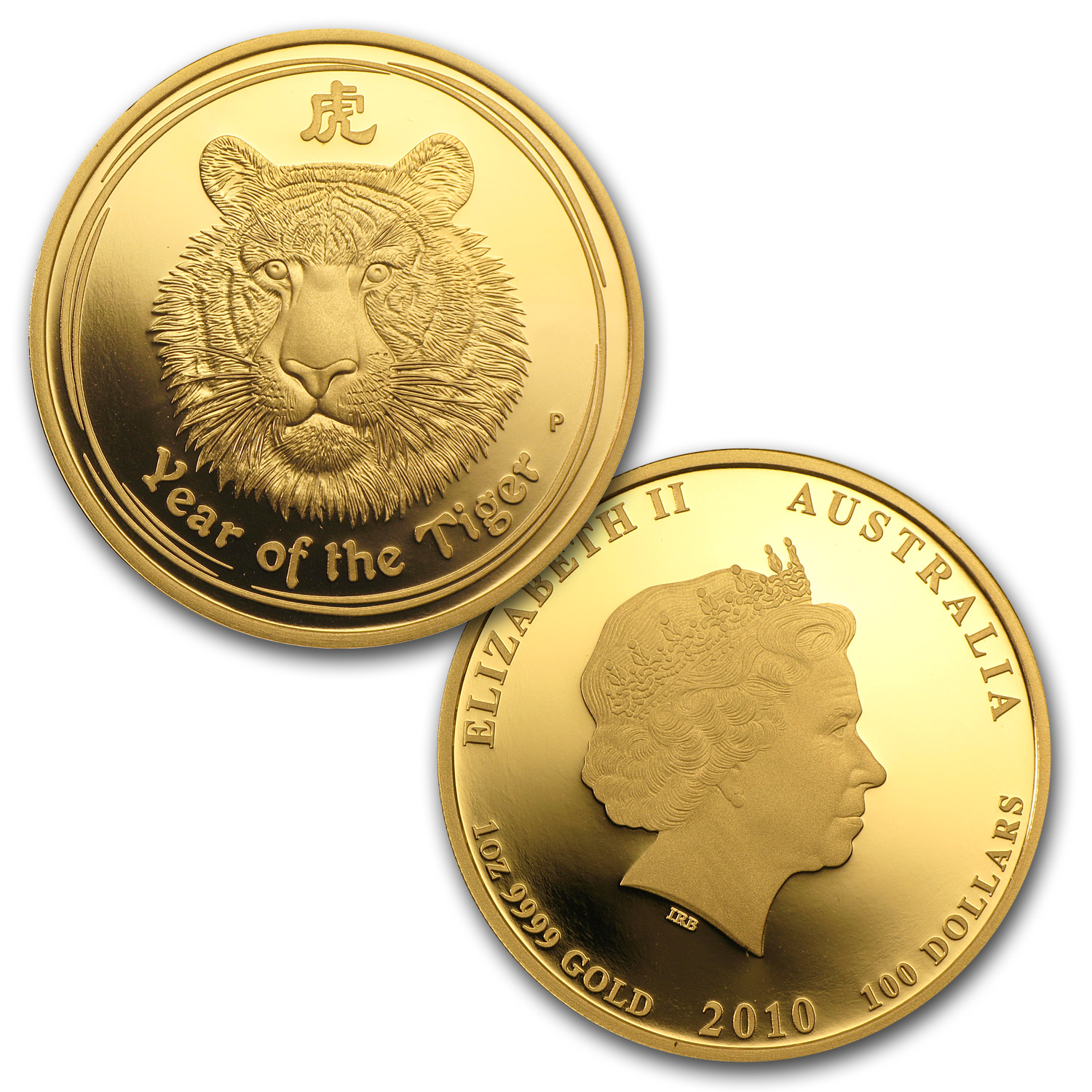 2010 Australia 3-Coin Gold Lunar Tiger Proof Set (Series II)