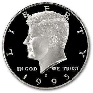 1995-S Silver Kennedy Half Dollar Gem Proof