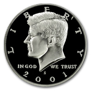 2001-S Silver Kennedy Half Dollar Gem Proof