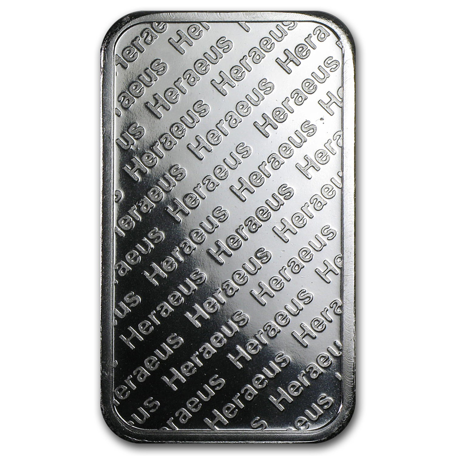 1 oz Silver Bar - Heraeus (Hanau, Germany, w/Flower)