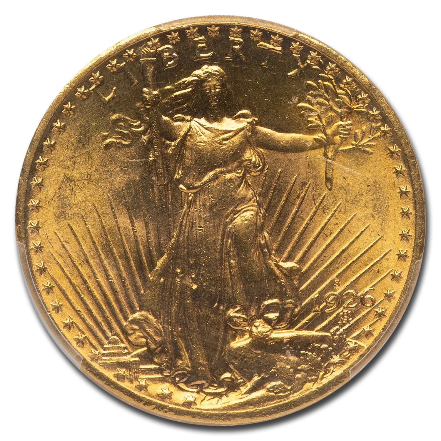 1926-S $20 St Gaudens Gold Double Eagle MS-64 PCGS