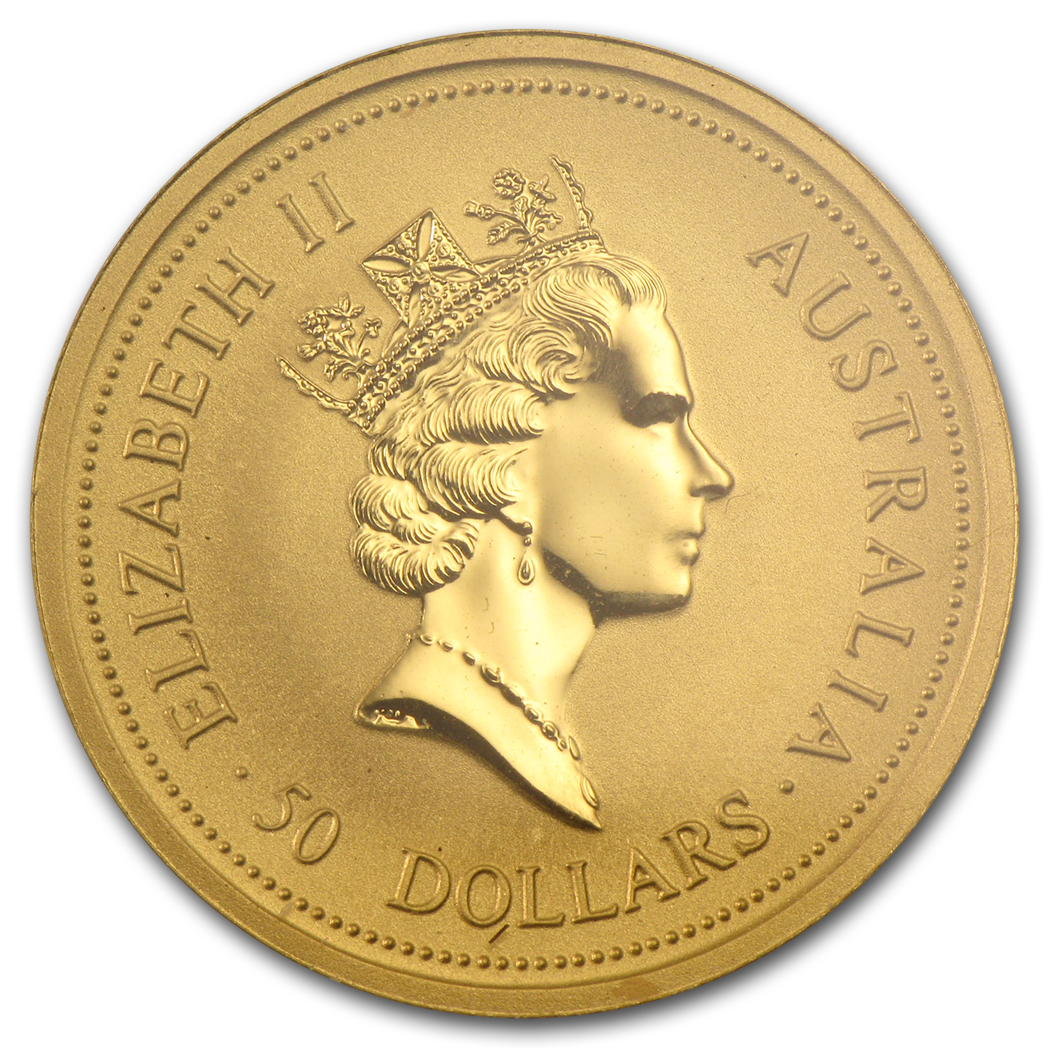 1998 Australia 1/2 oz Gold Nugget BU